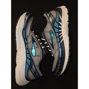 Brooks Dyad 8 River Rock/Blue Bird Running Shoe‎ Womens Sz 10M EUC 1201631B051
